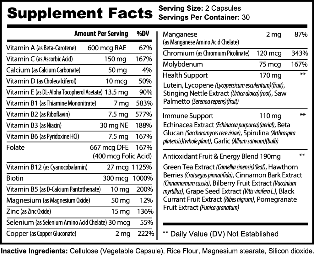 Supplement facts