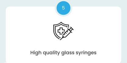 High quality glass syringes