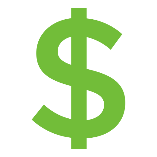 No membership required (dollar symbol)